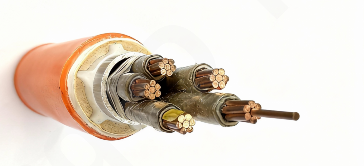 Cu/Mica/Al-Tube/LSZH Flexible Mineral Insulated Cable (0.6/1kV 5×10mm²)