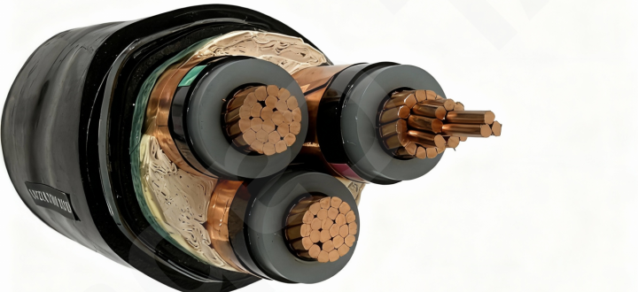 Cu/XLPE/CTS/STA/PVC (Medium Voltage 8.7/15kV 3×120mm²)