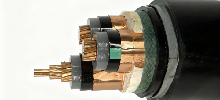 Cu/XLPE/CTS/STA/PVC (Medium Voltage 8.7/15kV 3×120mm²)