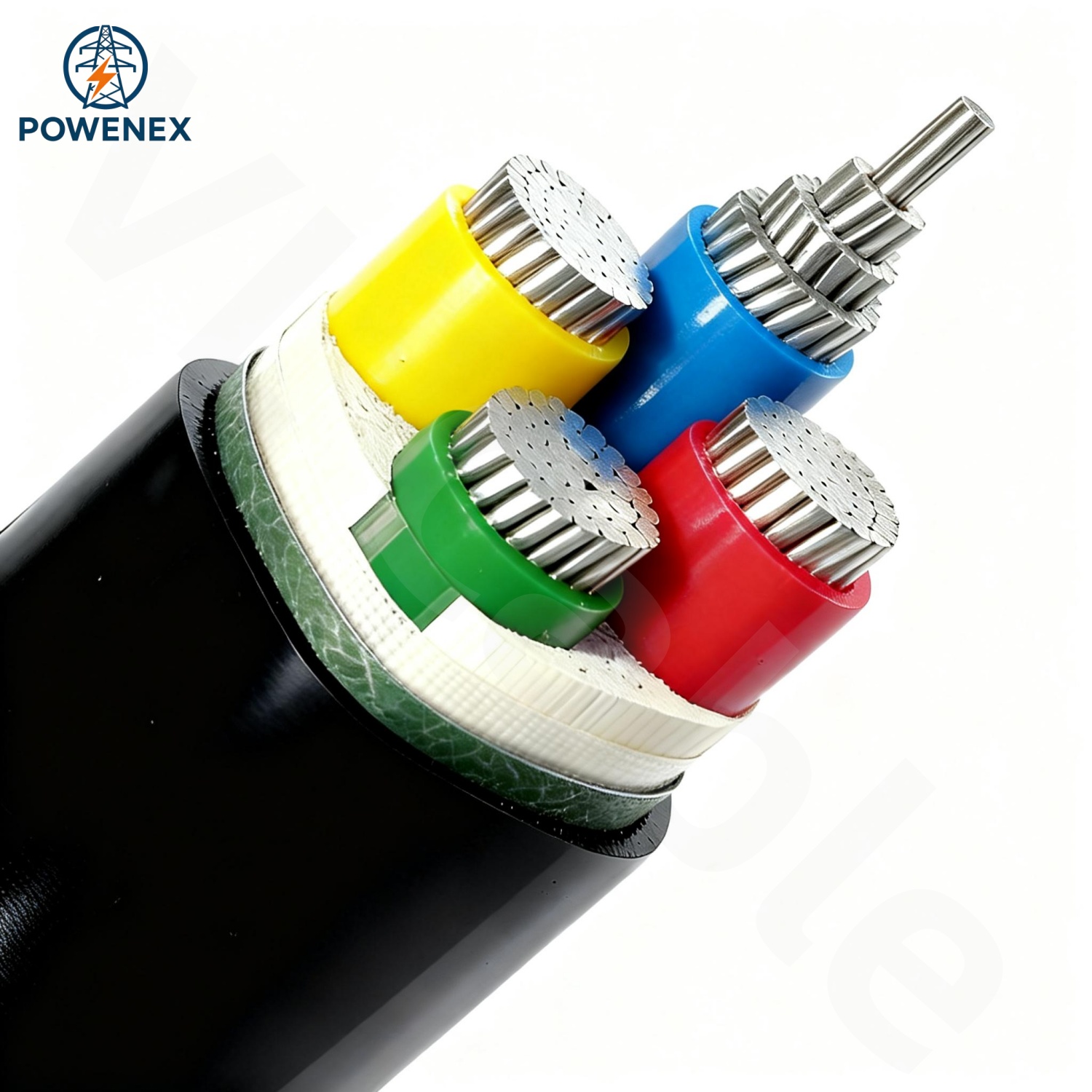 Al/PVC/PVC Power Cable (0.6/1kV 4×300mm²)
