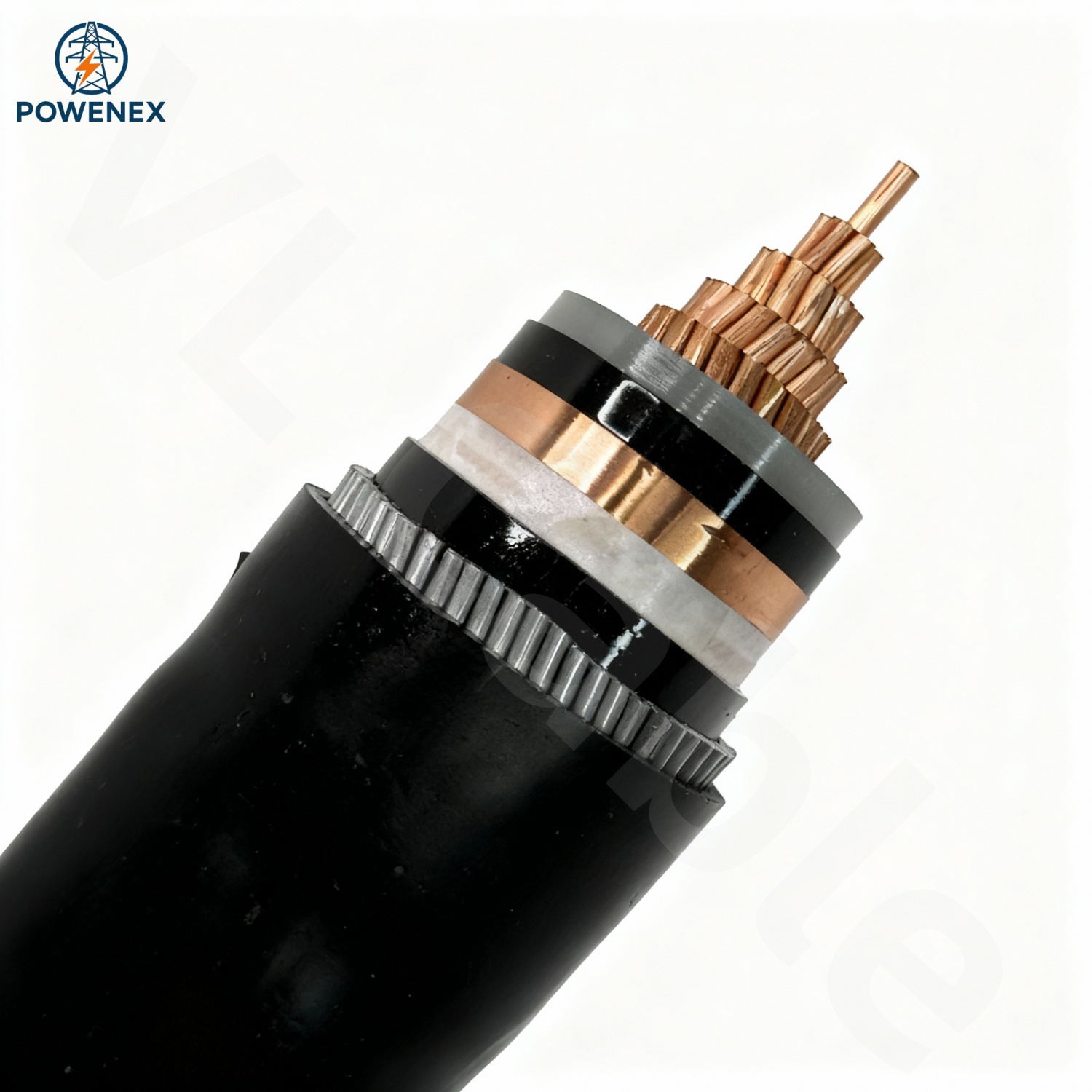 26/35kV Single Core XLPE Insulated, Steel Wire Armored (SWA), PE Sheathed Power Cable with Water-Blocking