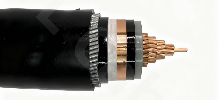 26/35kV Single Core XLPE Insulated, Steel Wire Armored (SWA), PE Sheathed Power Cable with Water-Blocking
