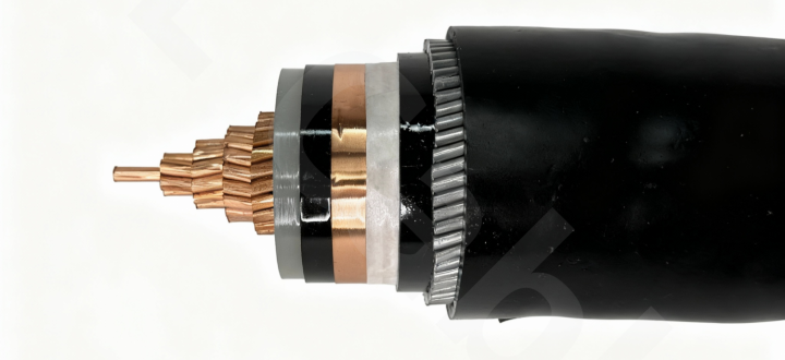 26/35kV Single Core XLPE Insulated, Steel Wire Armored (SWA), PE Sheathed Power Cable with Water-Blocking